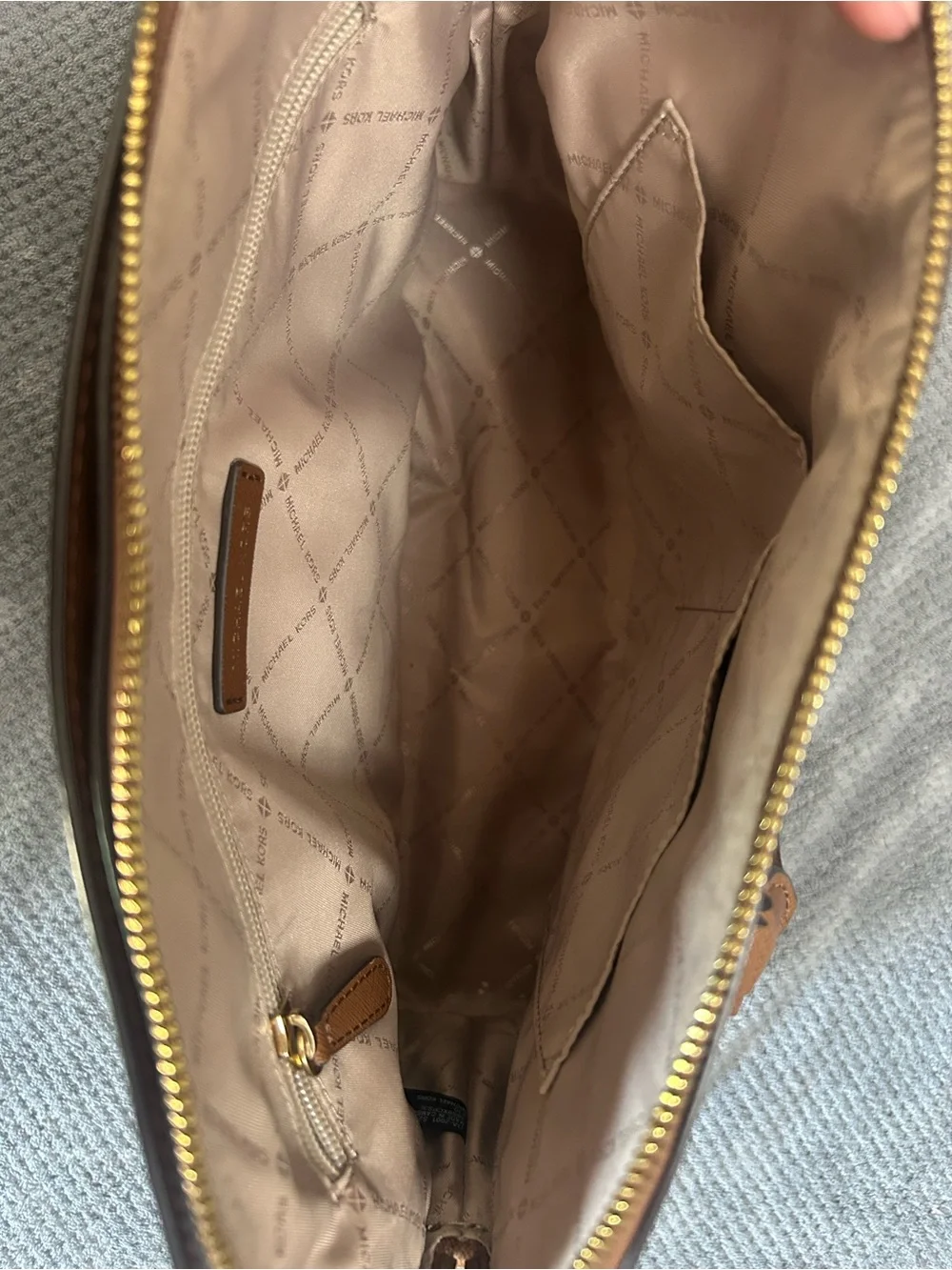 Michael Kors Brown Saffiano Dome Satchel